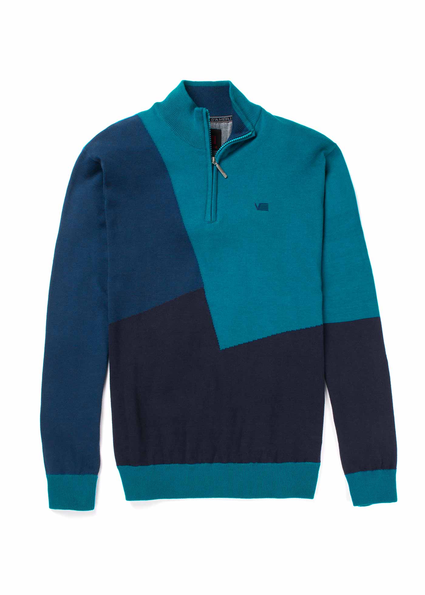 MENS MOCK ZIP SWEATER